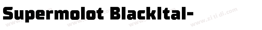 Supermolot BlackItal字体转换